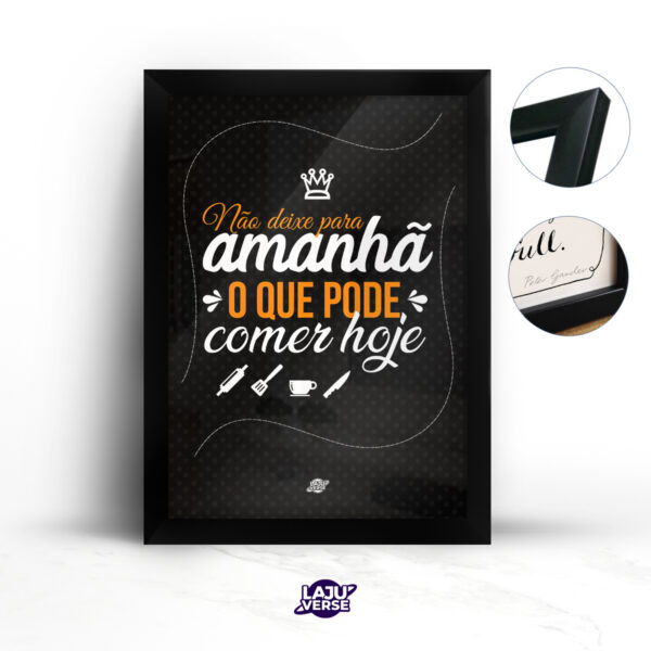 Quadro Não Deixe Para Amanhã