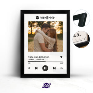 Quadro Com Música Spotify