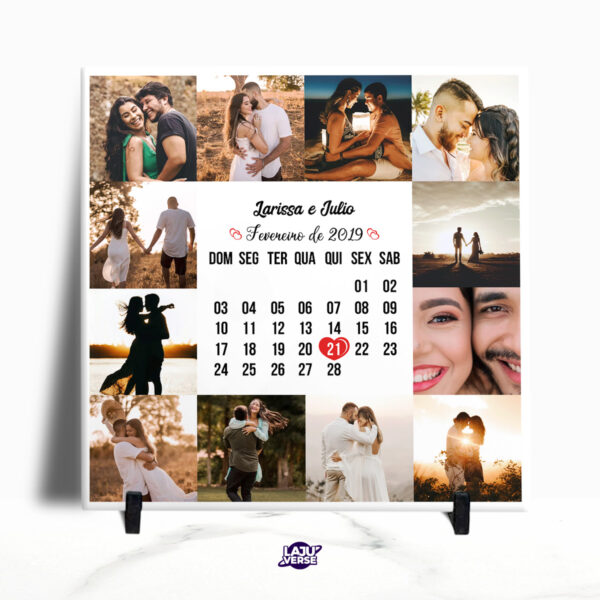 Azulejo Calendário Com Fotos