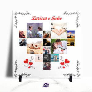 Azulejo Coração Com Fotos