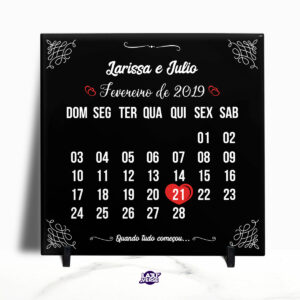Azulejo Calendário Com Nomes