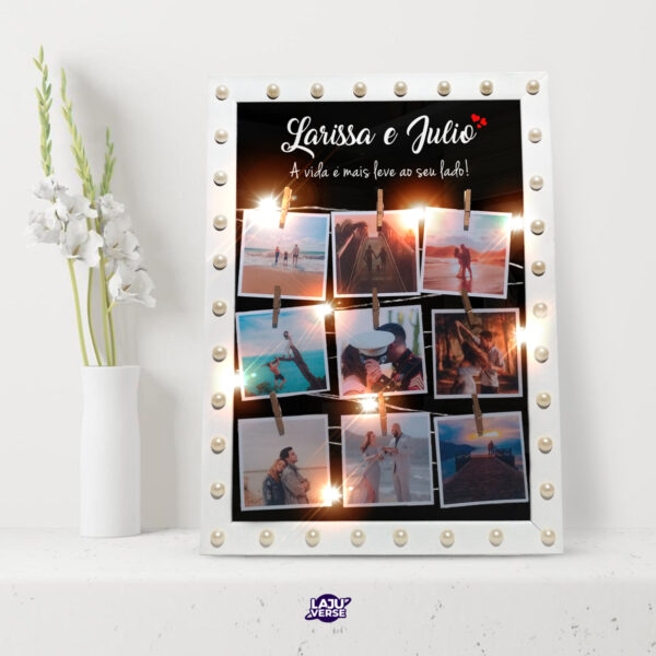 Porta Retrato Led Com Nomes