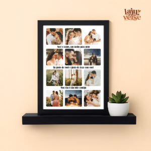 Quadro Fotos e Frases