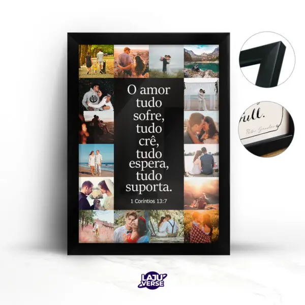 Quadro O Amor Tudo Sofre