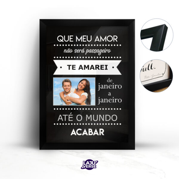 Quadro Que Meu Amor Não Será Passageiro