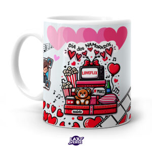 Caneca Dia Dos Namorados LoveFlix