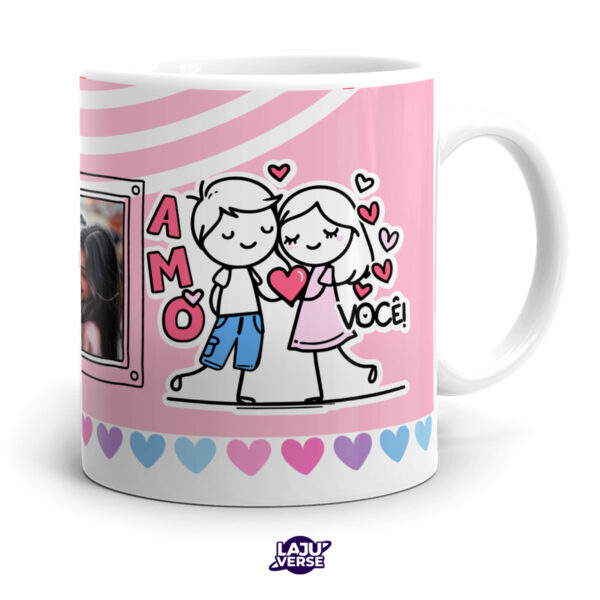 Caneca Meu Riso é Tão Feliz Contigo Com Foto