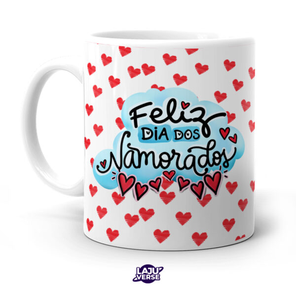 Caneca Dia Dos Namorados Com Você Tudo Fica Perfeito