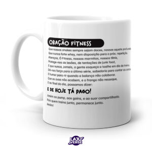 Caneca Oração Fitness