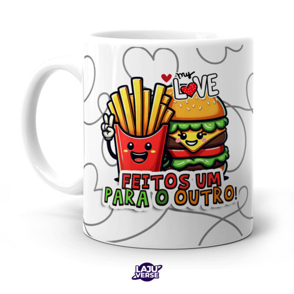 Caneca Te Amo Mais Que Hamburger