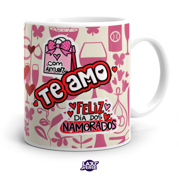 Caneca Dia Dos Namorados Com Amor Te Amo