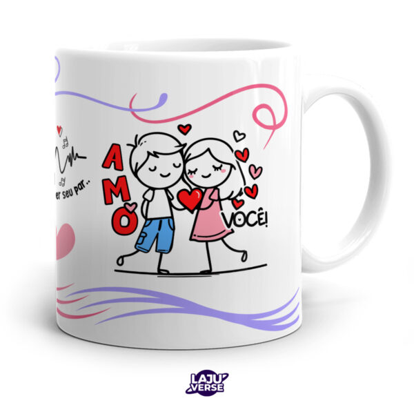 Caneca Meu Coração Bate Forte Por Você