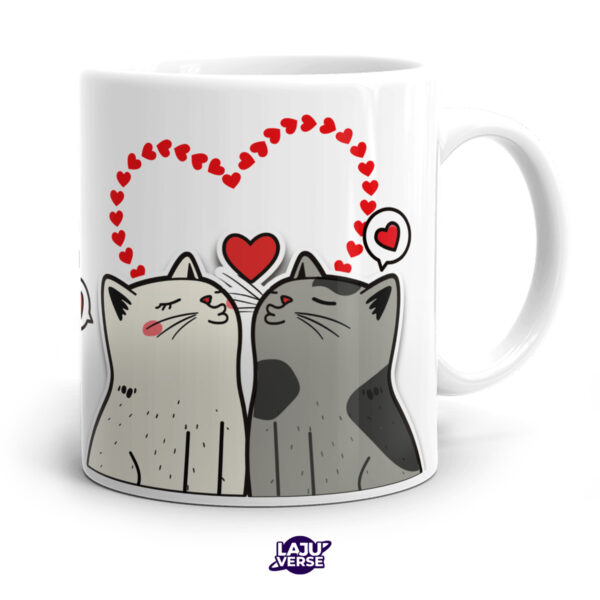 Caneca Juntos Somos Perfeitos Gatos
