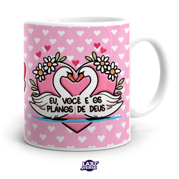 Caneca Dia Dos Namorados Você, Eu e os Planos de Deus