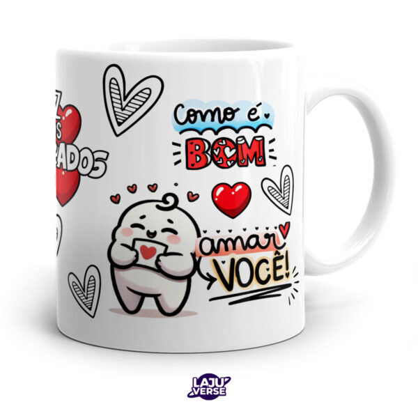 Caneca Dia Dos Namorados Como É Bom Amar Você