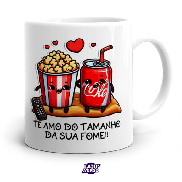 Caneca Te Amo Do Tamanho da Sua Fome
