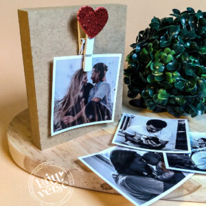 polaroid de mesa com mini-pregador lajuverse
