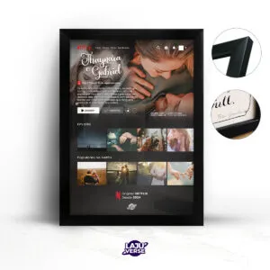 Quadro Netflix Com Nomes e Fotos