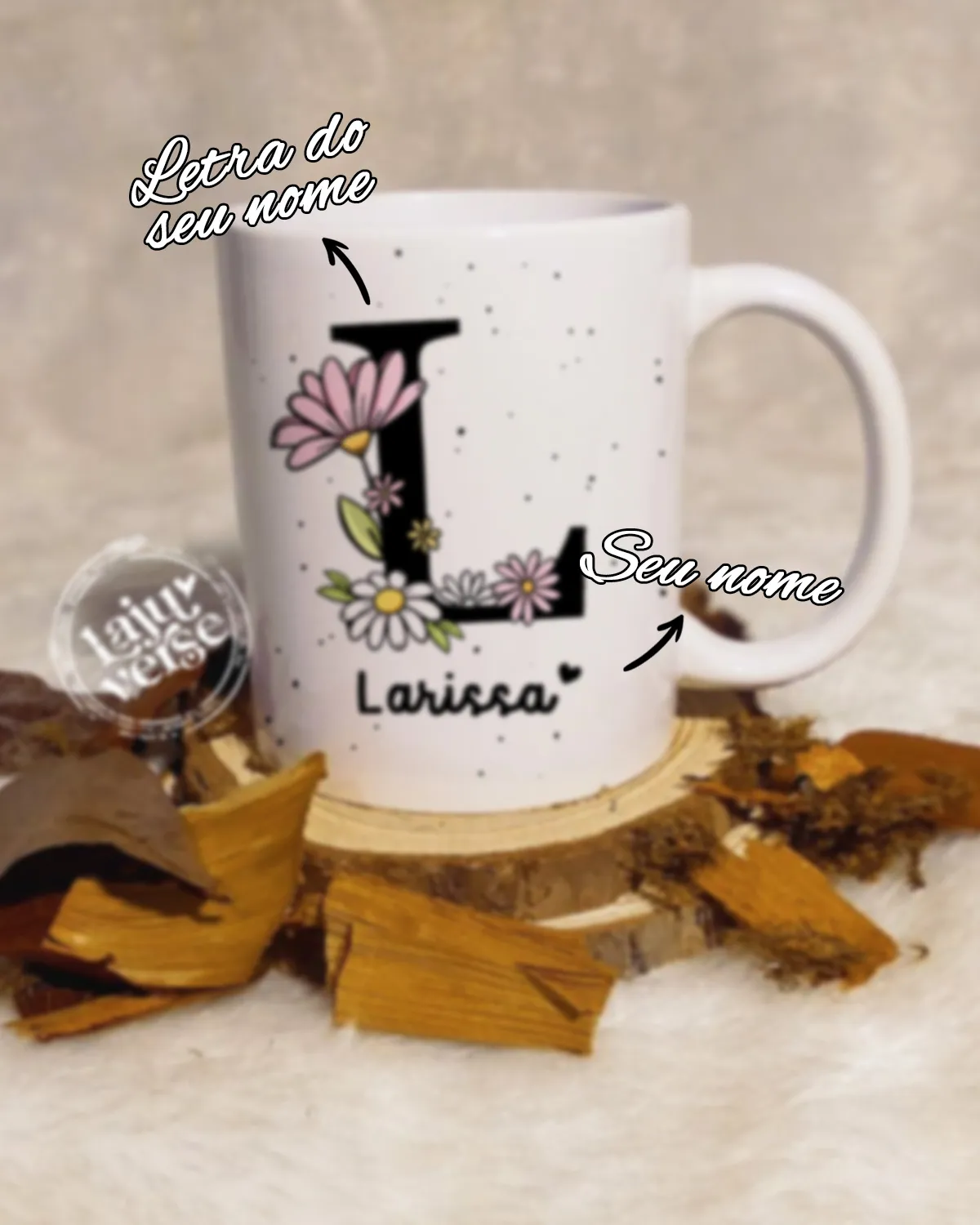 Caneca Alfabeto Personalizada - Imagem 2